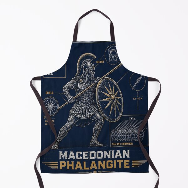 Item preview, Macedonian Phalangite Blueprint Shirt | Ancient Spearman Illustration designed and sold by SunnyDesign82.