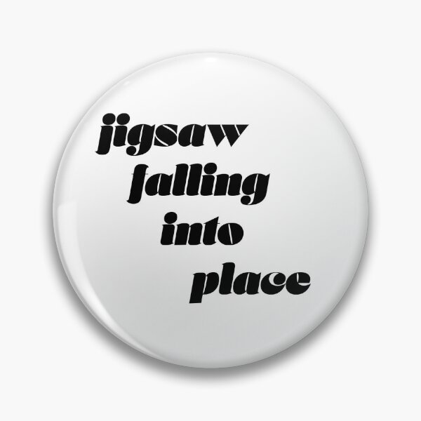 Item preview, Jigsaw Falling Into Place Typography designed and sold by shufflik.