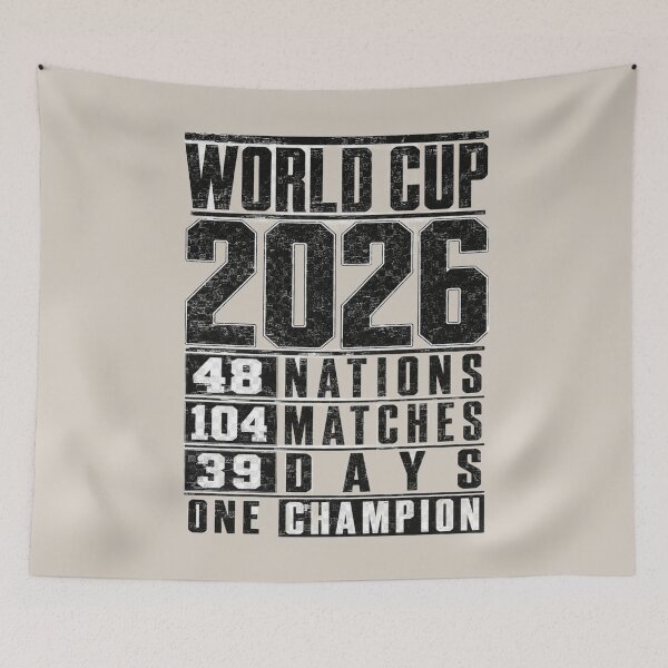Item preview, World Cup 2026 Vintage Football Statistics T-Shirt designed and sold by ArthUpscale.