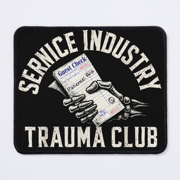 Item preview, Service Industry Trauma Club Skeleton Guest Check Retro Waiter Server Gift designed and sold by LittleNhutton.