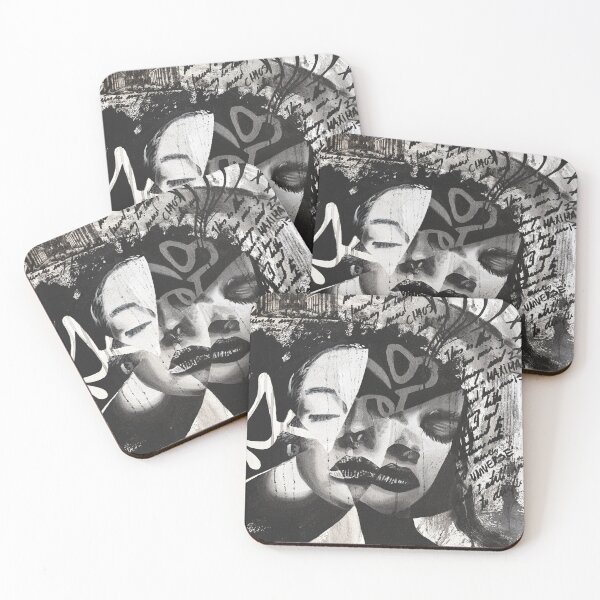 Item preview, And Found | Fragmented Portrait Collage Art designed and sold by CheHojas.