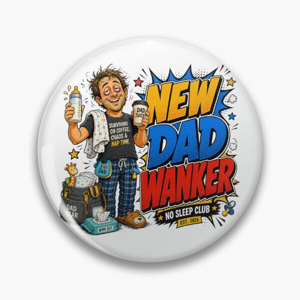 Item preview, New Dad Wanker No Sleep Club Funny Dad Gift designed and sold by UrbanKangaroo.