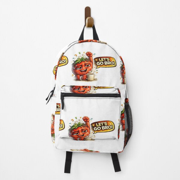 Item preview, TITLE: Let's Go Bro Funny Tomato Gym Motivation Coffee Meme Sticker designed and sold by Bhinfy.