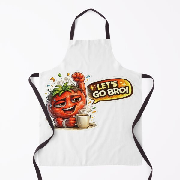 Item preview, TITLE: Let's Go Bro Funny Tomato Gym Motivation Coffee Meme Sticker designed and sold by Bhinfy.
