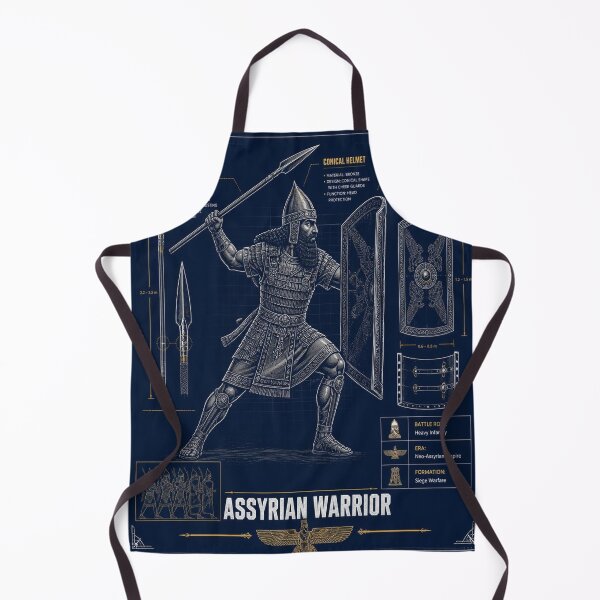 Item preview, Assyrian Warrior Blueprint Shirt | Ancient Empire Military Illustration designed and sold by SunnyDesign82.