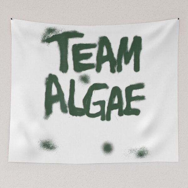 Item preview, Team Algae Distressed Spray Paint Graffiti Green Text Dark Grunge Design designed and sold by LittleNhutton.