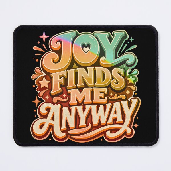 Item preview, Joy Finds Me Anyway Retro designed and sold by TrinovaCreates.