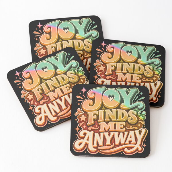 Item preview, Joy Finds Me Anyway Retro designed and sold by TrinovaCreates.