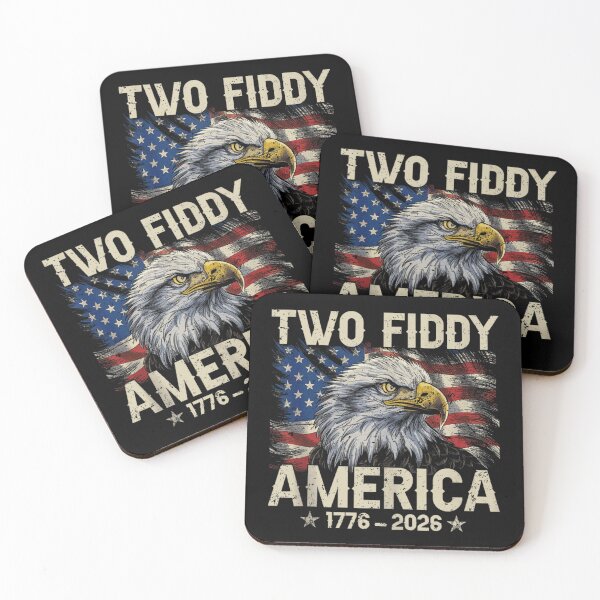 Item preview, Two Fiddy America 1776 To 2026 Patriotic Bald Eagle American Flag designed and sold by LittleNhutton.