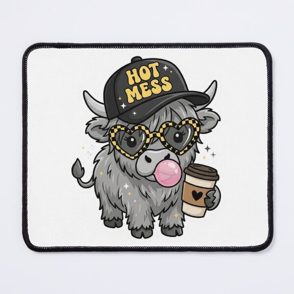 Item preview, Hot mess bull- mama design designed and sold by RahRahsCreation.
