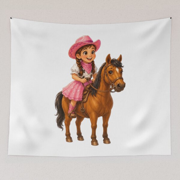 Item preview, Little Cowgirl Riding Horse designed and sold by FREENATION2026.
