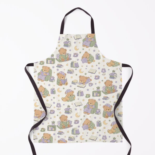 Item preview, Kawaii Teddy Bear Sleepy Library Pattern designed and sold by Soft Berry Studio.