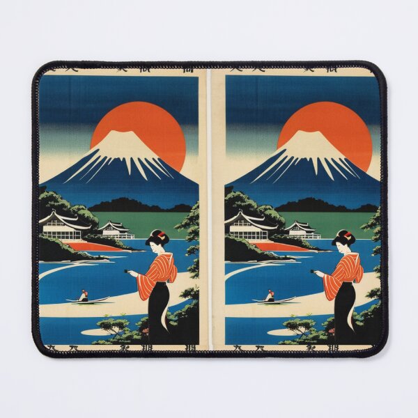 Item preview, Art - Vintage Japanese Poster, Mount Fuji and Early 20th Century Art Deco designed and sold by Reverso-Design.