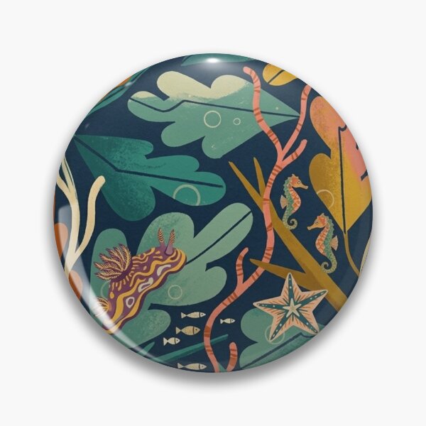 Item preview, Colorful Marine Nudibranch Art - Whimsical Ocean Life & Kelp Forest designed and sold by vdfgseerf.