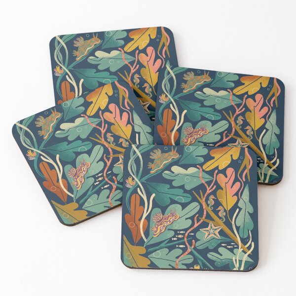 Item preview, Colorful Marine Nudibranch Art - Whimsical Ocean Life & Kelp Forest designed and sold by vdfgseerf.