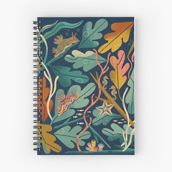 Item preview, Colorful Marine Nudibranch Art - Whimsical Ocean Life & Kelp Forest designed and sold by vdfgseerf.