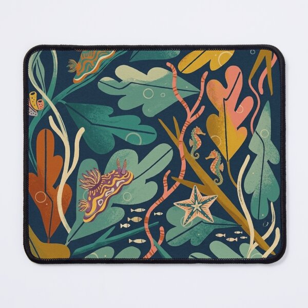 Item preview, Colorful Marine Nudibranch Art - Whimsical Ocean Life & Kelp Forest designed and sold by vdfgseerf.
