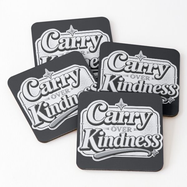 Item preview, Carry Over Kindness Minimal Quote designed and sold by TrinovaCreates.