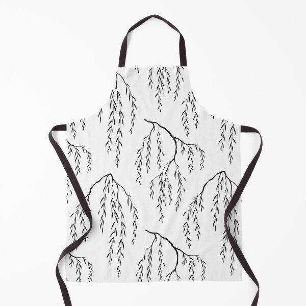 Item preview, Elegant Black and White Weeping Willow Pattern designed and sold by Owcomm.