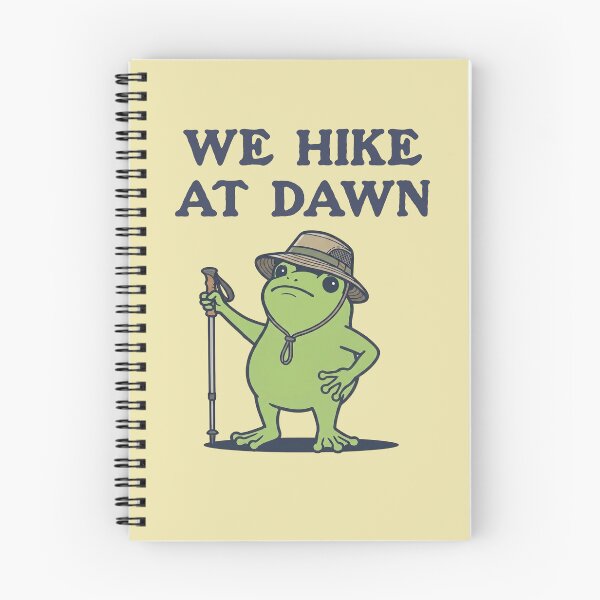 Item preview, We Hike At Dawn Frog Hiker Early Morning Trek designed and sold by d247.