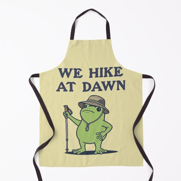 Item preview, We Hike At Dawn Frog Hiker Early Morning Trek designed and sold by d247.