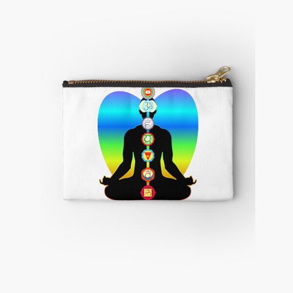 Item preview, meditation yoga man with chakras designed and sold by OrPolly.