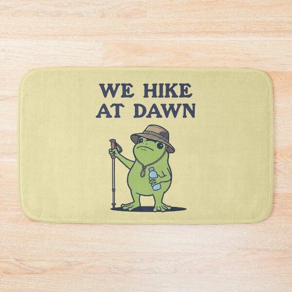 Item preview, We Hike At Dawn Frog Hiker Early Morning Trek designed and sold by d247.