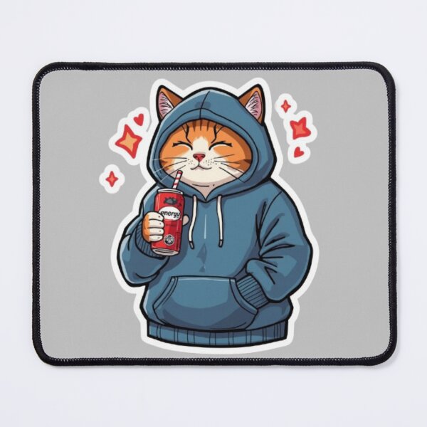 Item preview, No Sleep Just Gaming Cat Sticker designed and sold by Stylestickers55.
