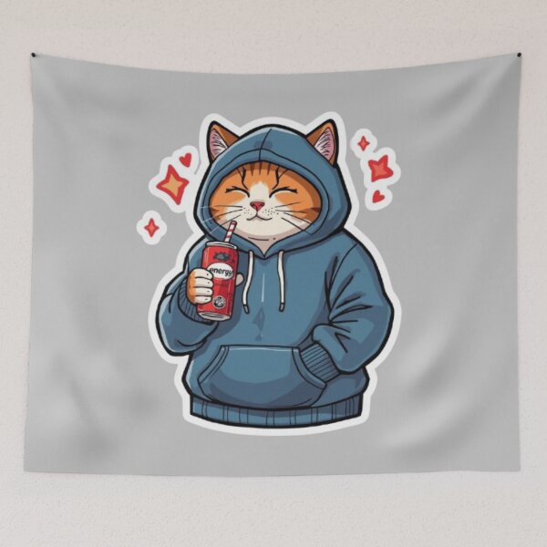 Item preview, No Sleep Just Gaming Cat Sticker designed and sold by Stylestickers55.