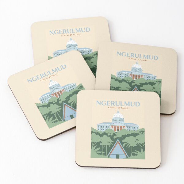 Item preview, Minimalist Ngerulmud Palau Travel Art designed and sold by DuckOddity.