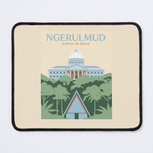 Item preview, Minimalist Ngerulmud Palau Travel Art designed and sold by DuckOddity.