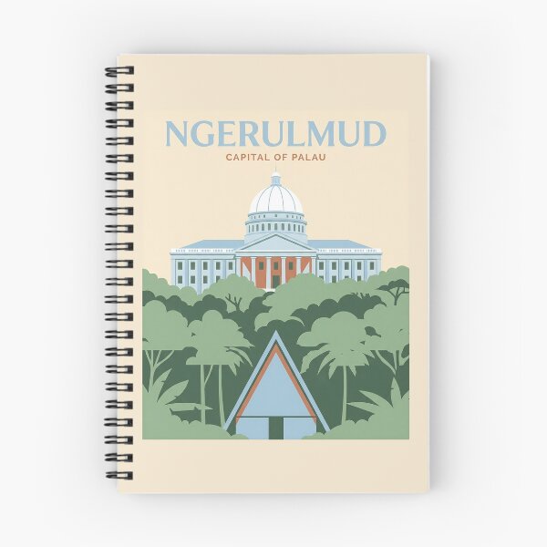 Item preview, Minimalist Ngerulmud Palau Travel Art designed and sold by DuckOddity.
