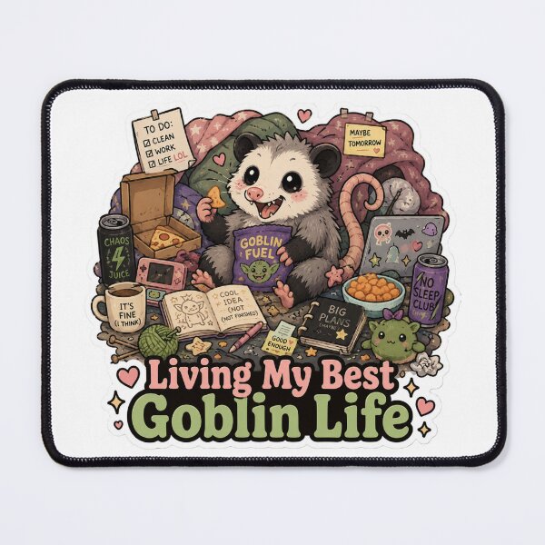 Item preview, Living My Best Goblin Life Possum Shirt | Cute Chaos Goblin Possum Funny Introvert Gift designed and sold by MrDev.