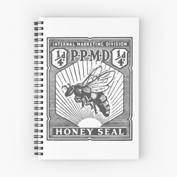 Item preview, Vintage Honey Bee Stamp Art - Antique 1930s Honeybee Illustration designed and sold by By Jonh.