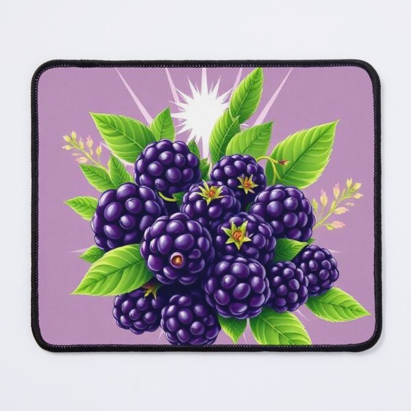 Item preview, Blackberries purple background designed and sold by little0015.