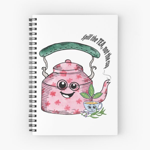 Item preview, Spill the Tea, Not the Gossip Sticker – Funny Tea Lover Quote, Floral Teapot & Botanical Tea Design designed and sold by Pandey14.