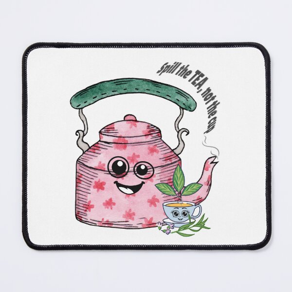 Item preview, Spill the Tea, Not the Gossip Sticker – Funny Tea Lover Quote, Floral Teapot & Botanical Tea Design designed and sold by Pandey14.
