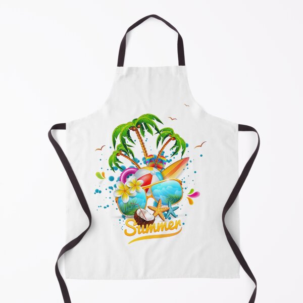 Item preview, Summer Beach Vibes – Tropical Paradise, Palm Trees & Surfboard Design designed and sold by Boujart.