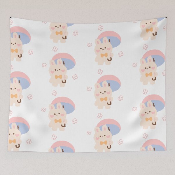 Item preview, Cute Bunny with Umbrella designed and sold by LunaVales.