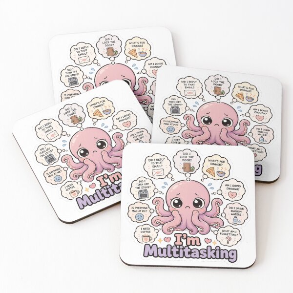 Item preview, I'm Multitasking Octopus Shirt | Funny Anxious Octopus Overthinking Mental Load Gift designed and sold by MrDev.