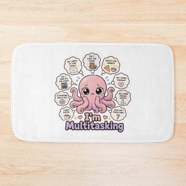 Item preview, I'm Multitasking Octopus Shirt | Funny Anxious Octopus Overthinking Mental Load Gift designed and sold by MrDev.