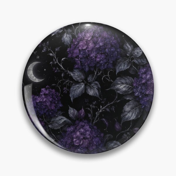 Item preview, Midnight Purple Hydrangea Moon Garden designed and sold by Owcomm.
