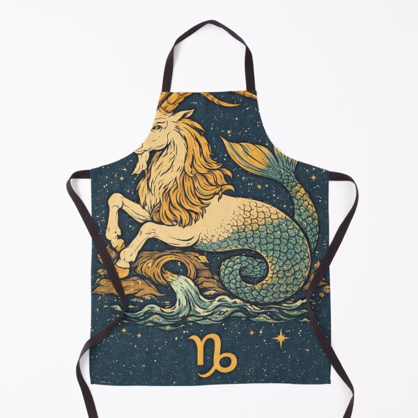 Item preview, Capricorn Zodiac Sea-Goat Art – Celestial Earth Sign with Cosmic Stars and Ocean Waves | Astrology Fantasy Illustration | Horoscope Wall Art designed and sold by Zaitmiprints.