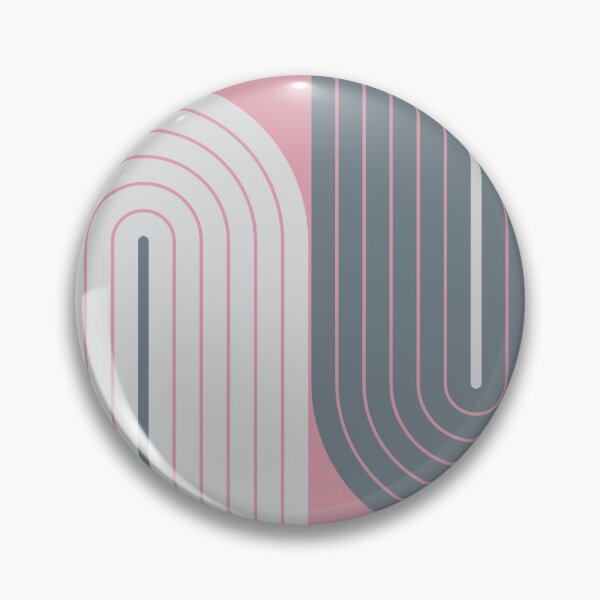 Item preview, Arch and Line Minimalist Soft Feminine Dusty Rose & Slate Geometric Art designed and sold by nineFlorals.