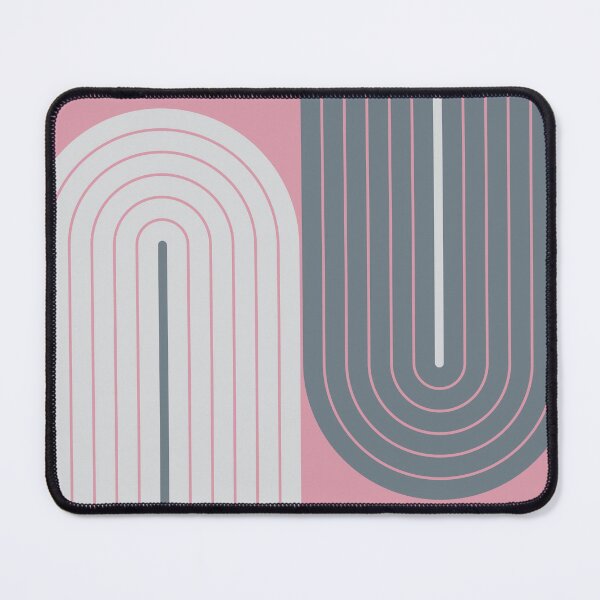 Item preview, Arch and Line Minimalist Soft Feminine Dusty Rose & Slate Geometric Art designed and sold by nineFlorals.