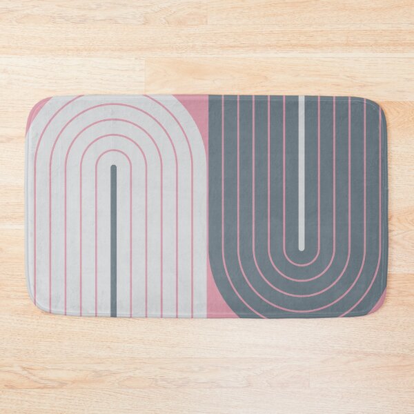 Item preview, Arch and Line Minimalist Soft Feminine Dusty Rose & Slate Geometric Art designed and sold by nineFlorals.