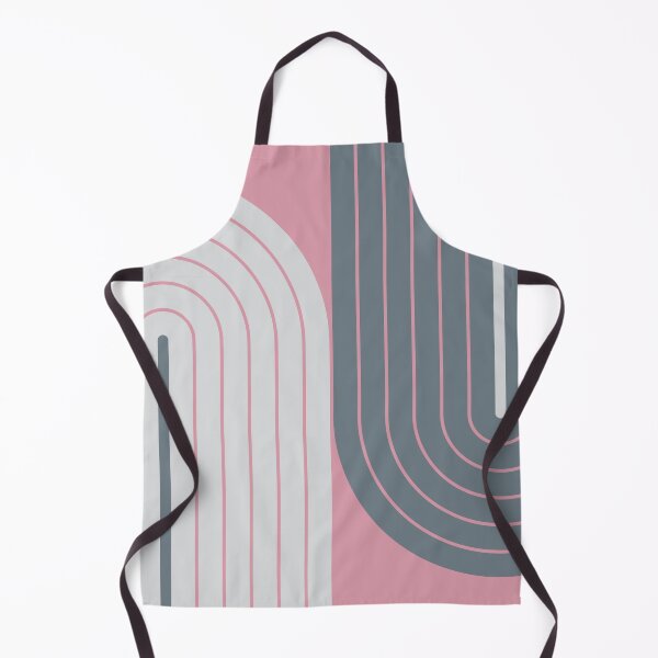 Item preview, Arch and Line Minimalist Soft Feminine Dusty Rose & Slate Geometric Art designed and sold by nineFlorals.