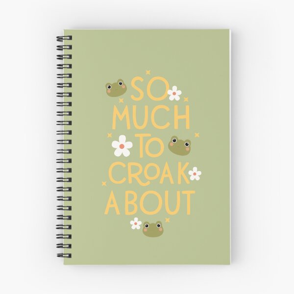 Item preview, So Much To Croak About Cute Frog  | Kawaii Frog Floral Design designed and sold by Lilypad Shop.
