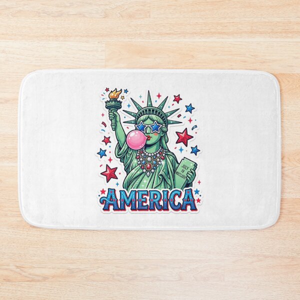 Item preview, American statue of liberty- Independence day design designed and sold by RahRahsCreation.