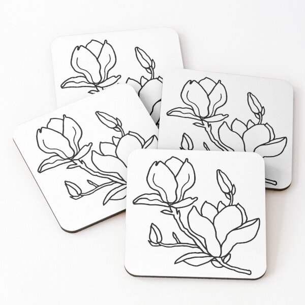 Item preview, Magnolia Blossom Line Art | Minimalist Botanical Drawing designed and sold by IwonaKpn.